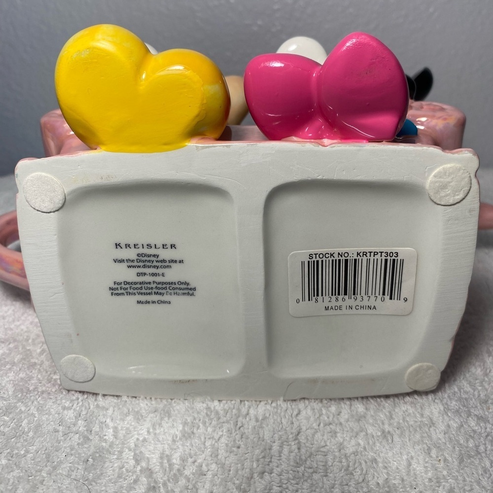 Rare- Vintage Disney Collectible Ceramic Teapot- Mickey and Minnie- in box - Picture 6 of 10